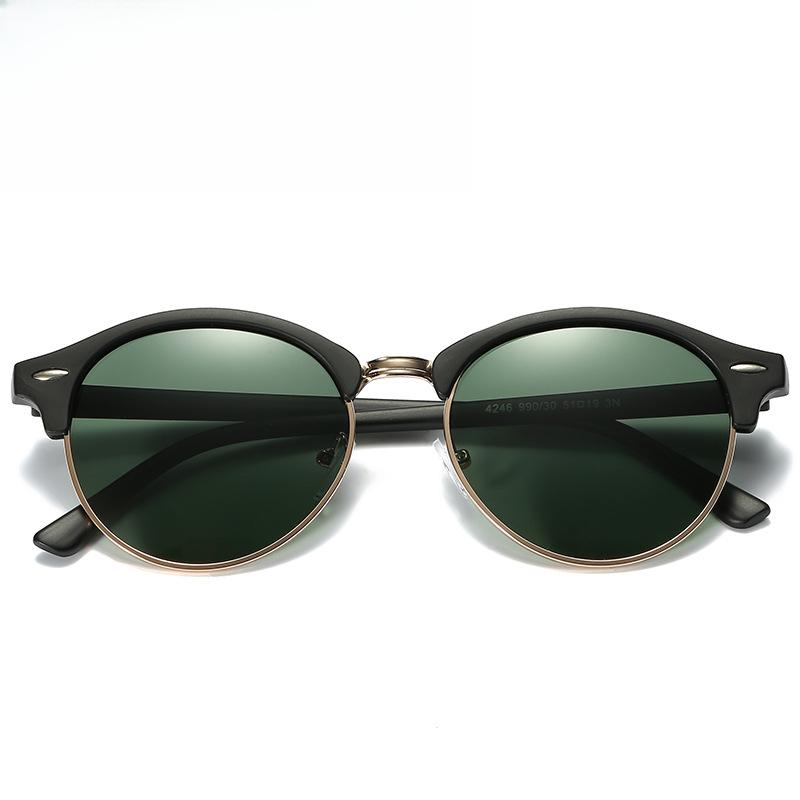 

Классический дизайн, круглая оправа, мужские и женские черные поляризационные солнцезащитные очки, уличные антибликовые солнцезащитные очки UV400