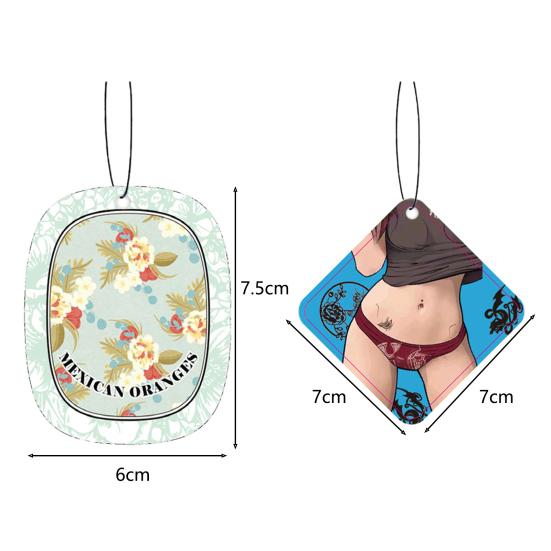 2Pcs Car Perfume Interior Decor Portable Protection Fragrant Fine Workmanship Eliminate Odors Paper Car Air Freshener Incense Chip