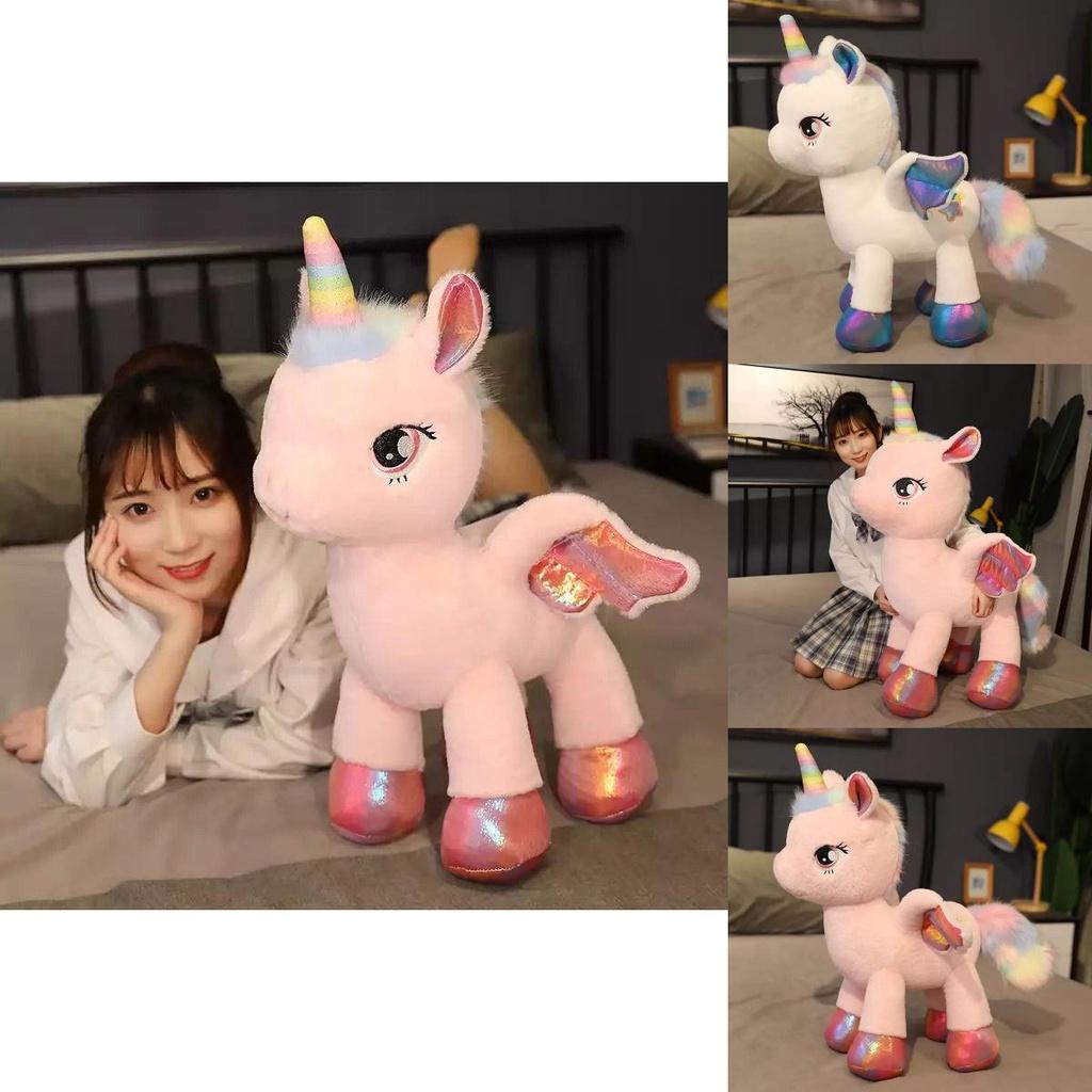 Charming Rainbow Unicorn Plush Toy For Kids Soft And Cute Stuffed Doll Gift