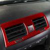 Red Carbon Fiber Center Console Air Vent Outlet Cover Trim For Hummer H3 2006-10