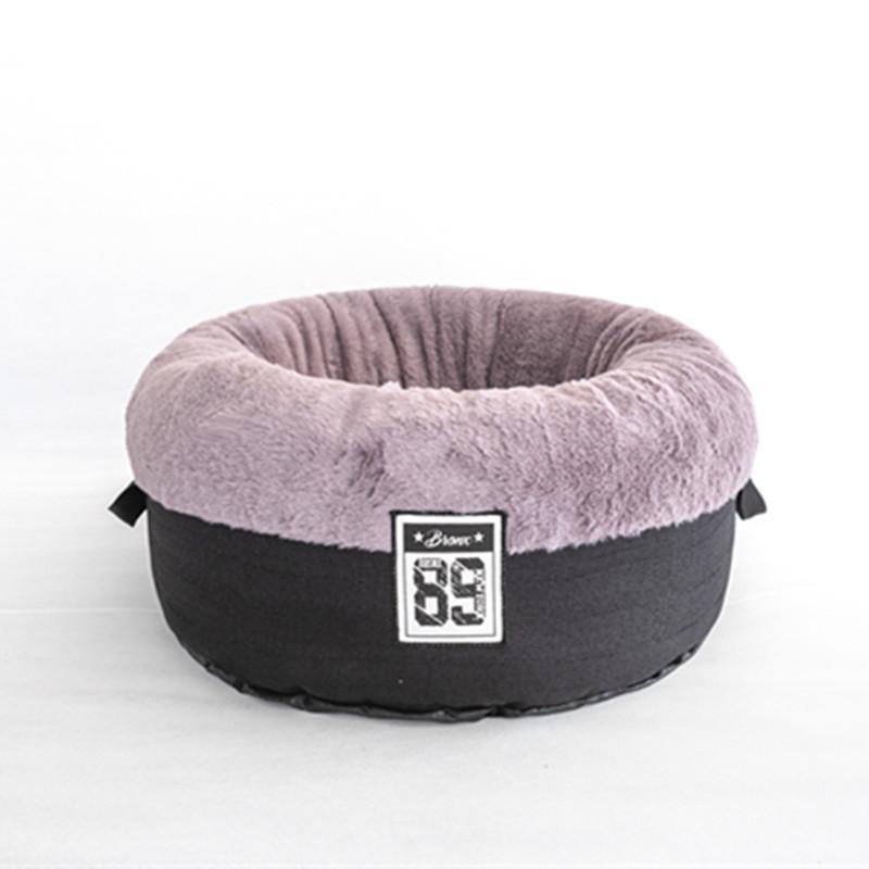 Autumn/Winter Warm Pet Supplies Handle Imitation Fur Fabric Dog House Deep Sleep Cat House Creative Pet House