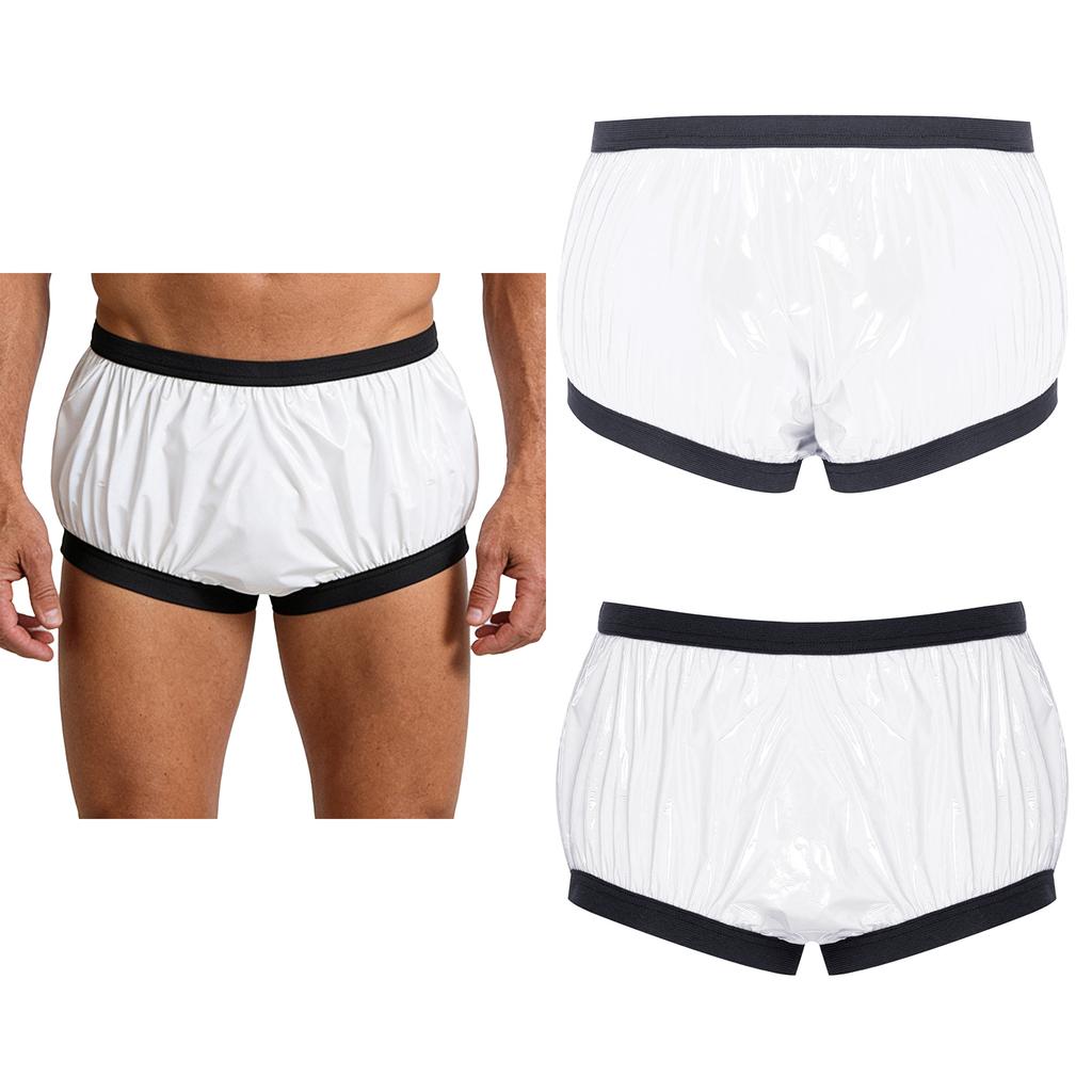 Adults Elastic Bands Waterproof Underwear S-3XL Reusable Washable Diaper Cover Anti-leak Briefs for Elderly Nursing Patients