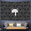 Nordic Style Tapestry Minimalist Cat Wall Hanging Japanese Kawaii Array for Dorm Room Living Room Decor