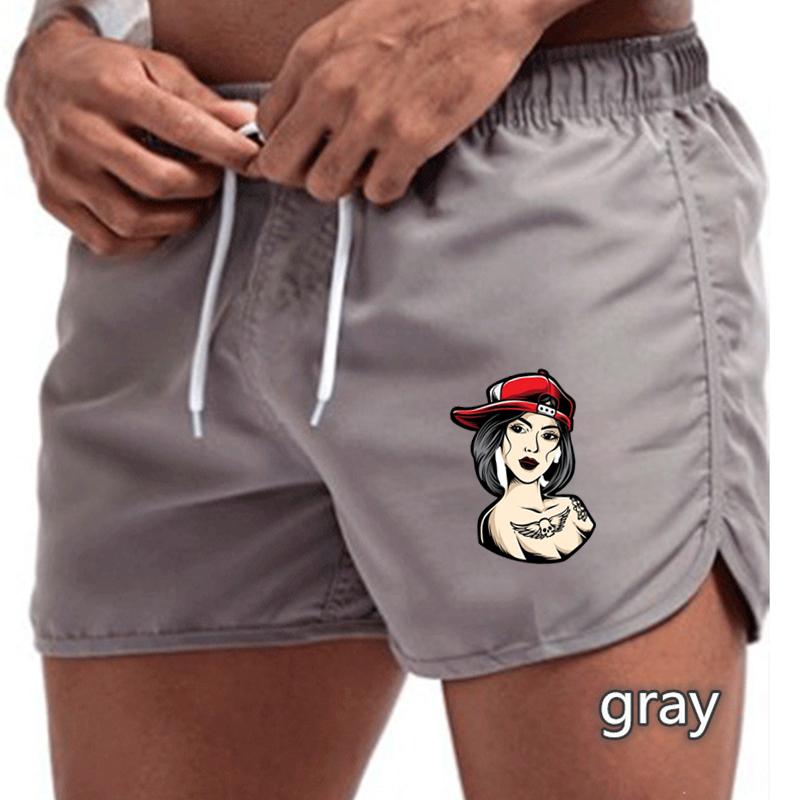 BBK-53 2025 Summer Men's Quick-Drying Swim Trunks Sports Pants Swimwear Beach Shorts Jogging Shorts