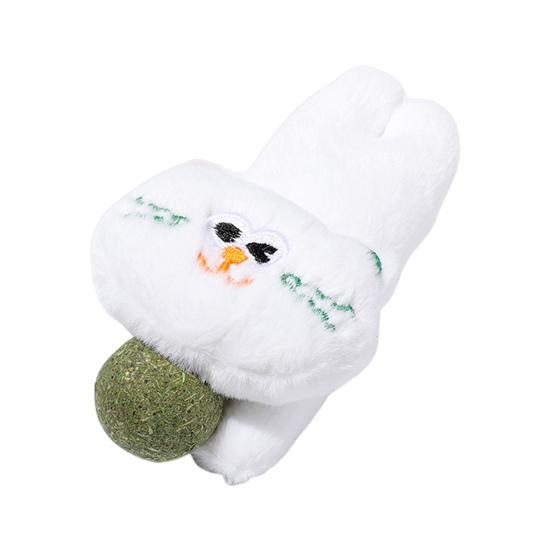5Pcs Cat Catnip Ball Chew Toy Boredom Stress Relief Kitten Interactive Plush Doll Toy Indoor Pet Teething Cleaning Toy Pet Supplies