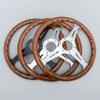 14 Zoll 358mm Klassisches Holzlenkrad Universelles Rennsport-Sportlenkrad 74mm Lochkreis