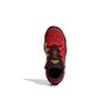 adidas D.O.N. Issue #2 J Mitchell Breathable Low Top Children's Basketball Shoes Black Red Gold FZ1426