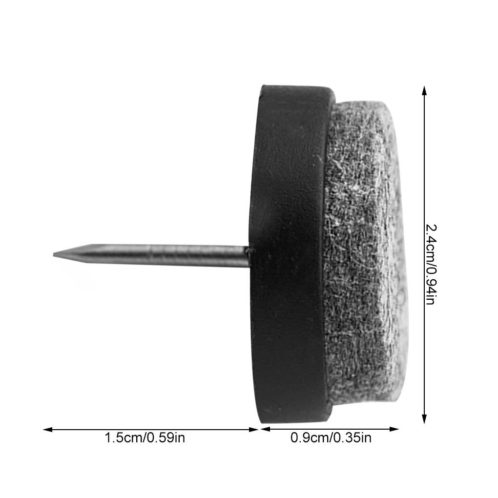 36PCS Round Shaped Non-Slip Chair Pads Felt Table Chair Leg Mat Pads Tile Floor Protectors Sofa Glides Skid Tile