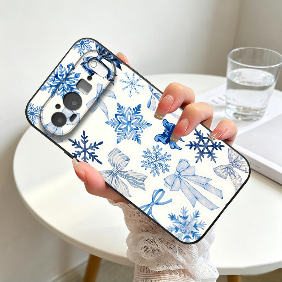Cartoon Snowflake Bow Funda Phone Cover Case for Google Pixel 10A 6 7 8 Pro 7a 8a 10 9 Pro XL 9a 6a
