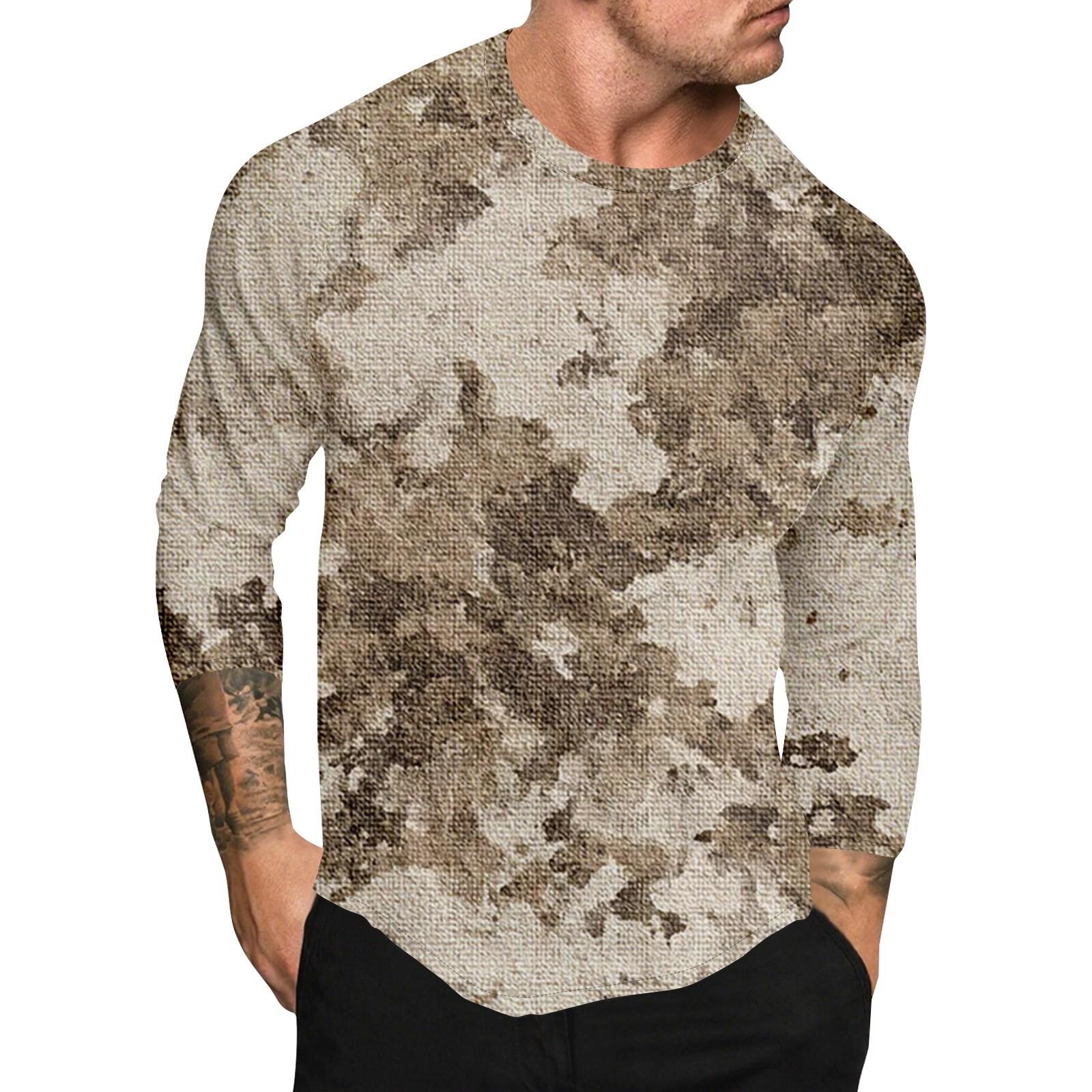 

Мужской топ с короткими рукавами реглан с принтом в стиле камуфляж M