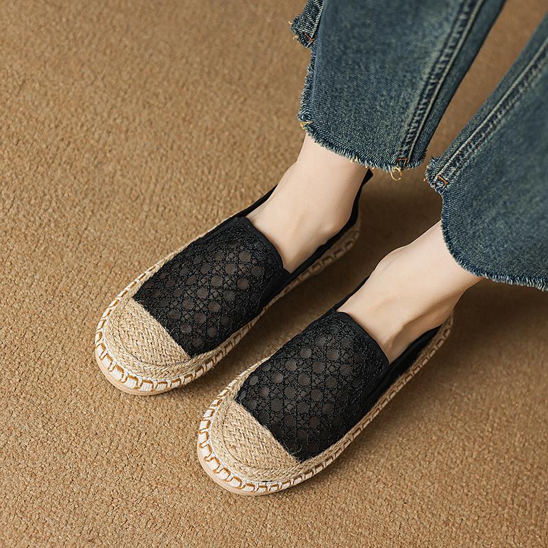 CRLAYDK Loafers for Women Slip On Espadrilles Mesh Summer Dressy Casual Lightweight Shoes Ladies Hollow Out Soft Walking Flats