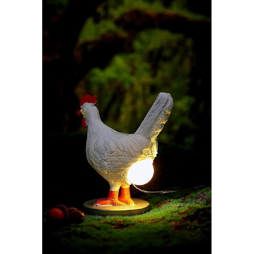 3D LED Hen Night Light with USB, Resin Egg Lamp in Gift Box, Funny Chicken Table Lamp for Easter, Christmas, Birthdays