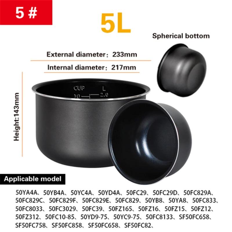 Rice Cooker Inner Container Non Stick Cooking Pot Replacement Accessories Kitchen Food Rice Cooker Liner Inner Pot Accessories