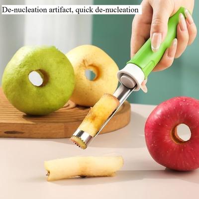 2 In 1 Fruit Corer Telescopic Stainless Steel Core Removal Tool Apple Coring Tool Apple Seed Remover for Kitchen Accessories