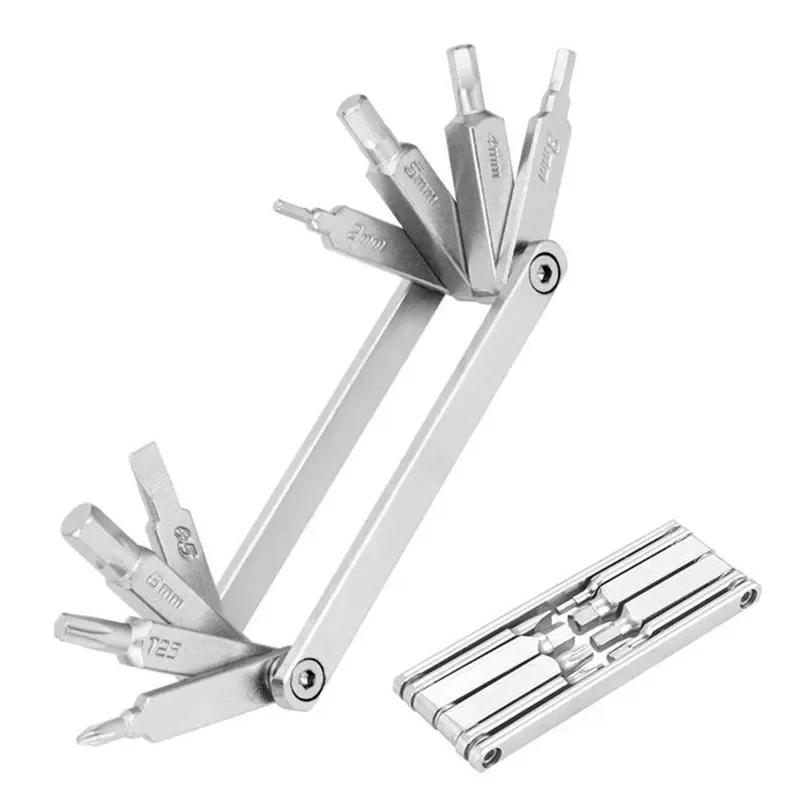 8 In 1 Set Portable CR-V Steel Bike Multifunction Kit Hex Wrench Bicycle Repair Tool Kits Amagi