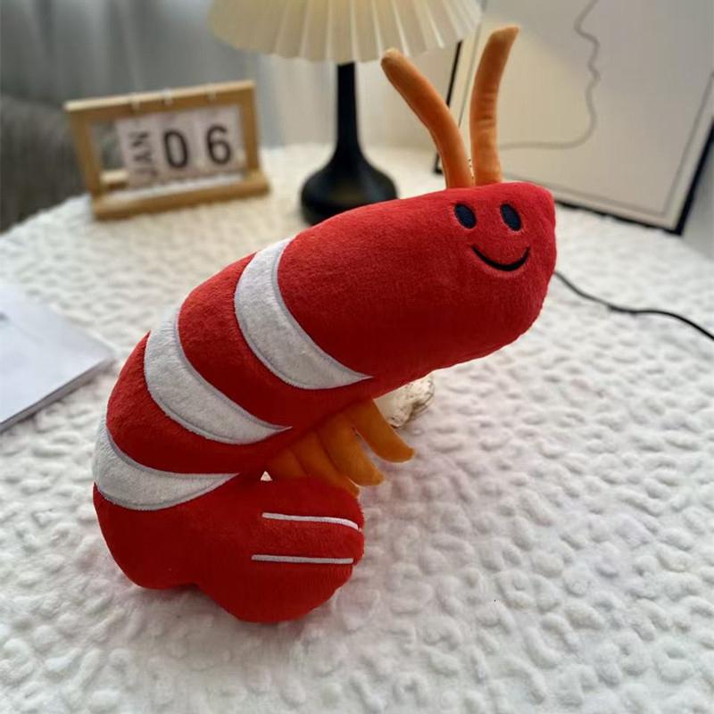 Ocean Animal Cartoon Plush Toy Stuffed Shell King Crab Sea Urchin Trepang Prawn Conch Decor Plushie Gift