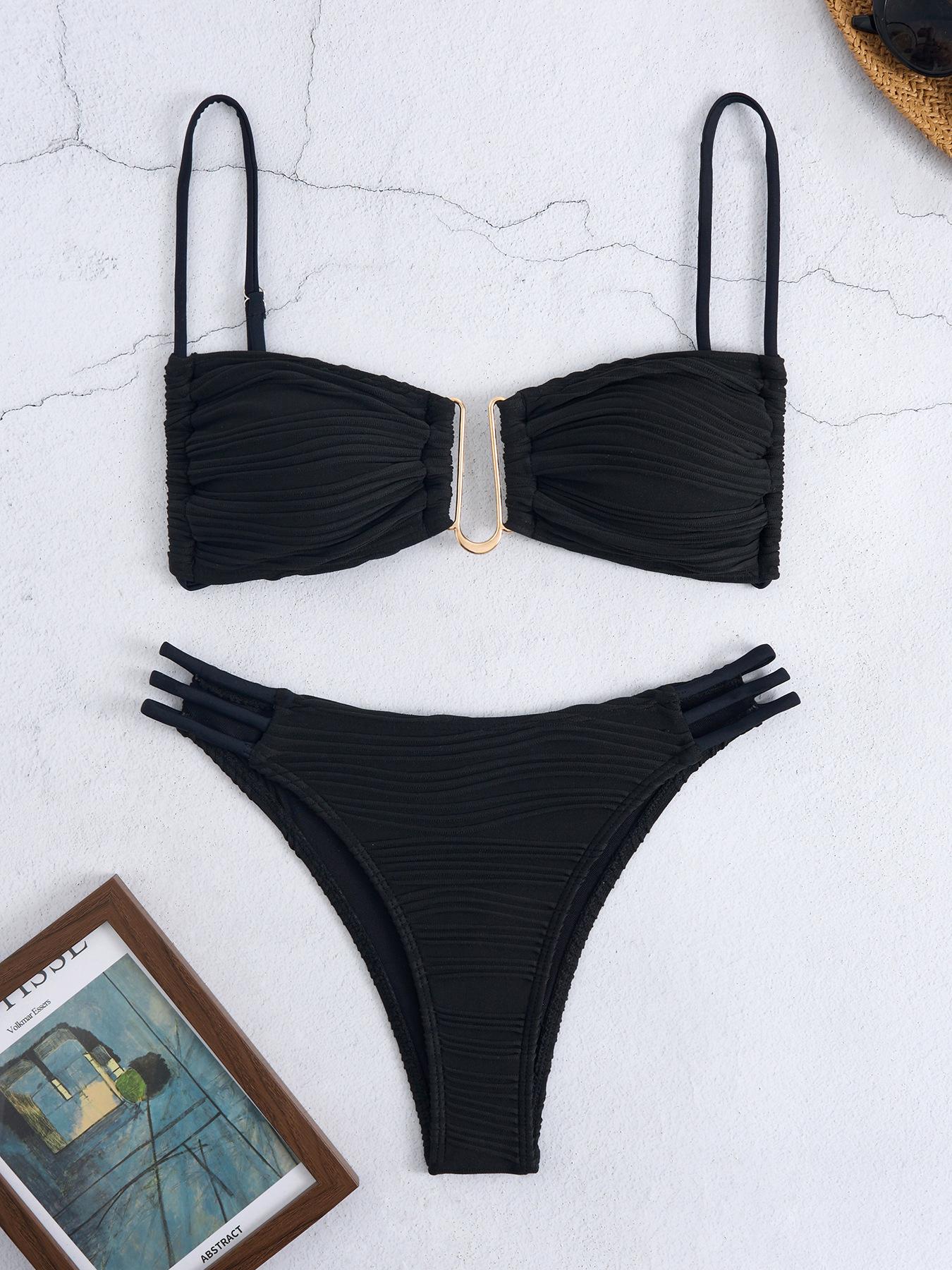 Bikini swimsuit, three-point sexy and comfortable women s swimsuit, split swimsuit S