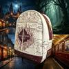 Zaino Donna Serie Harry Potter Borsa a Tracolla Borsa Casual - Zaino con Stampa Elementi Magici - Borsa a Fondo Aperto Media per Libri