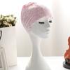 Waterproof Women Swim Cap Protect Ears Bathing Cap Water Sports Lace Swimming Cap  Summer Beach
