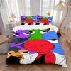 Colorful Cartoon Character Group Print 3Pcs Bedding Set,Duvet Cover with 2 Bedro,Pillowcase Home Birthday Gift