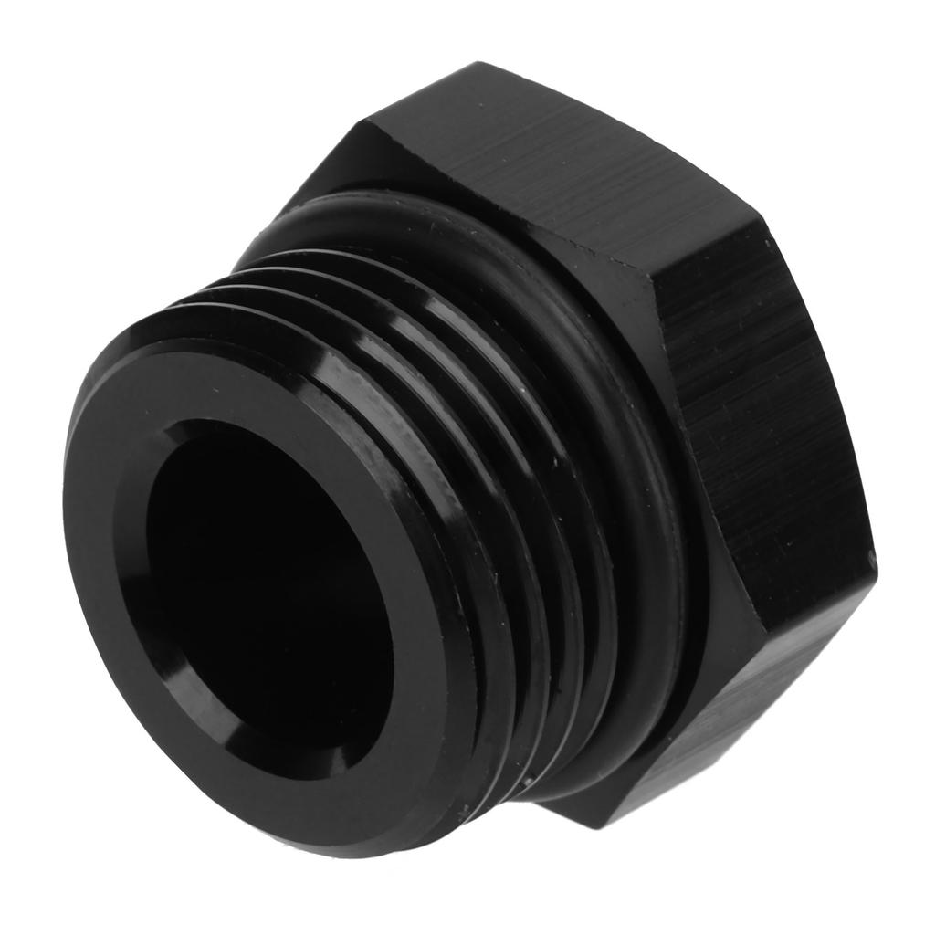 Block Off Plug Fitting Adapter Male Hex Steel Universal 4000PSI Black for VehicleAN10