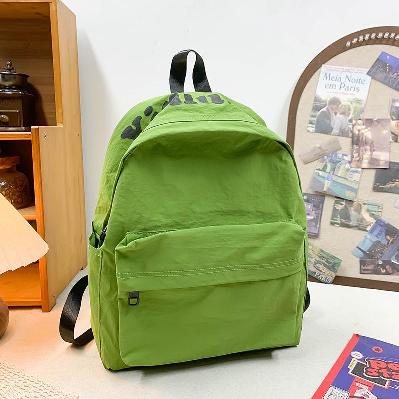 Schoolbag Color Student School Bag Women's Large Capacity Casual Versatile Lightweight Backpack New Student Travel Storage Backpack