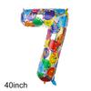 Giant Colorful Number Foil Balloons 40 Inch Party Decorative Number Balloons  Wedding Party