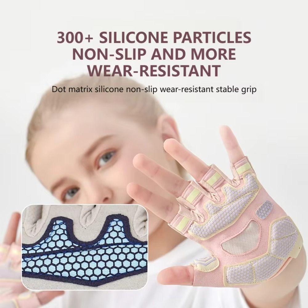 Shock-Absorption Cycling Gloves Anti-Slip Half Finger Gloves Motorcycle Riding