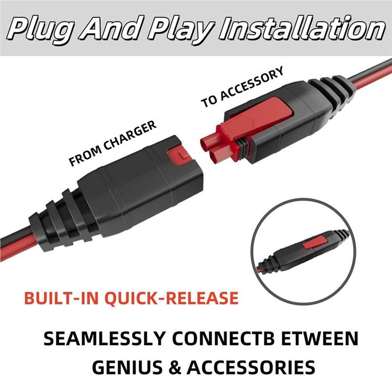 ABBP-3Pcs 10Ft GC004 X-Connect For NOCO Battery Accessories,For Genius Smart Battery Chargers Extension Cable