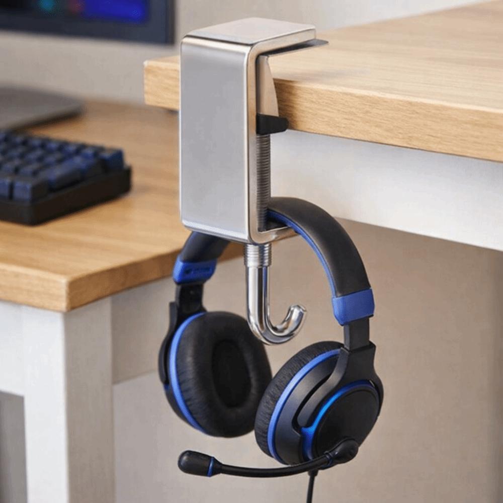 10pcs Detachable Table Hooks Non-Destructive Installation Steel Hooks Desk Hooks  School Dormitories