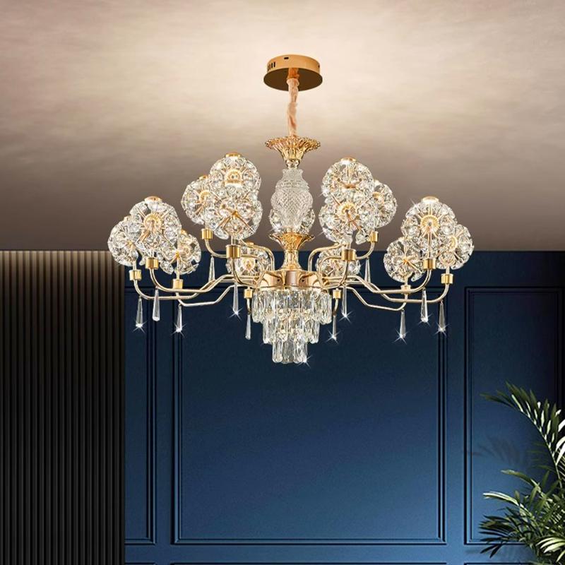 Home DecorationPendant Lights, Luxury Crystal Living Room Chandelier, Bedroom Pendant Lamp, Ceiling Light, Indoor Lighting