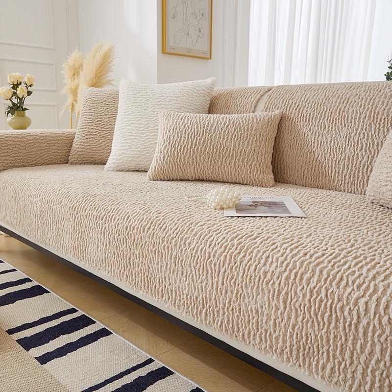 Lamb's Wool Sofa Cushion Is Thickened In Winter, and The Four-season Universal High-quality Sofa Cloth Cover Cloth Is Non-slip and Dirt-resistant