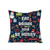 Cartoon Digital Printing Christmas Pillow Cover New Style Square Polyester Pillow Cover Cushion Cover