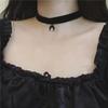 1 A Simple Dark Gothic Wind Velvet Belt Acrylic Crescent Moon Pendant Choker Necklace Neck Chain Collar Necklace Women Deserve T