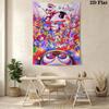 Clown Chase Whimsical Fun Tapestry Fashion Print Background Cloth Homestay Soft Decoration Tapestry Background Wall Hanging Cloth Work Of Art