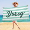Personalized Beach Towel Customized Name Text Custom Bath Towel For Beach Gym Bathroom Own Design Pool Towel For Women Kids Gift