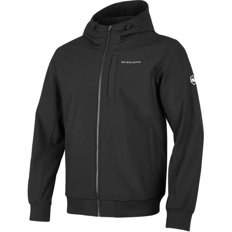 Skechers Comfort Sports Series Hooded Casual Long Sleeve Jacket Men Jackets Carbon-Black P424M011-0018 M
