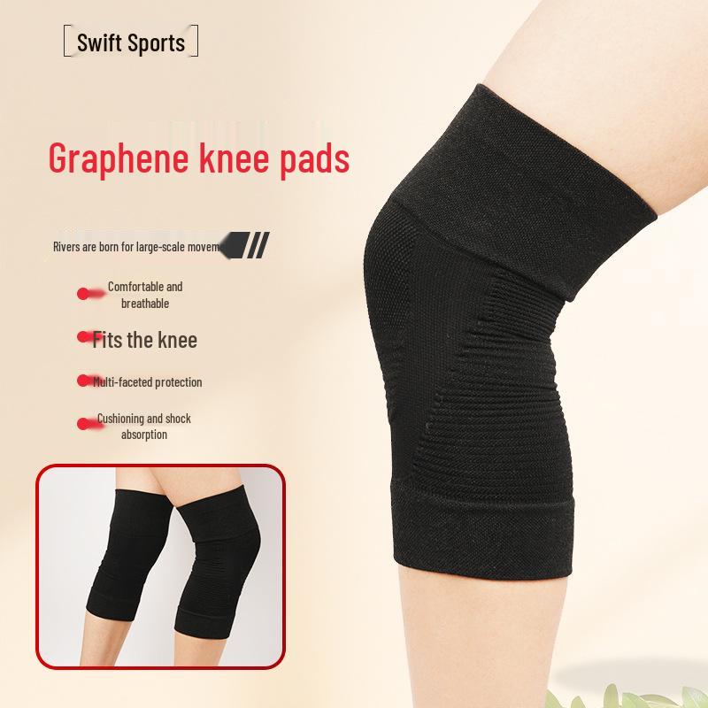 

Graphene Knee Pads for Sports: Joint Protection Sleeves for Women & Men – Ideal for Running, Climbing, Basketball, & Keeping Legs Warm