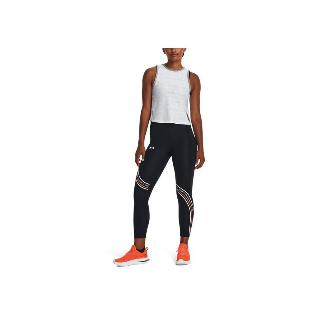 Under Armour Everywhere Logo Print High-Waisted Running Leggings Women Leggings Black 1379350-001