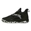 Anta Cushioning Abrasion Resistant Slip Resistant Mid top Basketball Shoes Men's Black White Gray 112141148R-1