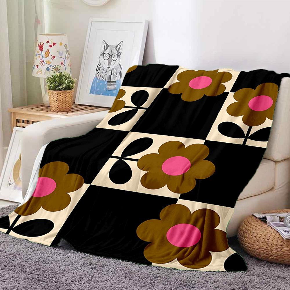 1pc Flower Pattern Blanket Warm,Perfect for Camping And Travel, Making It a Great Gift for Any Season yy250904053