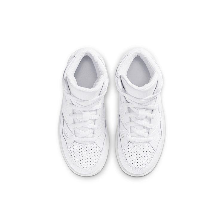 Nike Son Of Force Mid top Skateboard Shoes Pure White Children Aged 3 7 Years Old 615161-109