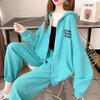 Sportliches zweiteiliges Anzug für Damen im Frühling und Herbst Koreanischer Stil Locker Mode Sweatshirt Jacke Lässiger Cardigan für Studenten