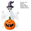 Halloweenská soška ducha a dýně, strašidelný klobouk čaroděje, sluneční brýle, pryskyřičná figurka ducha, socha, sváteční párty, domácí stolní dekorace, ozdoba