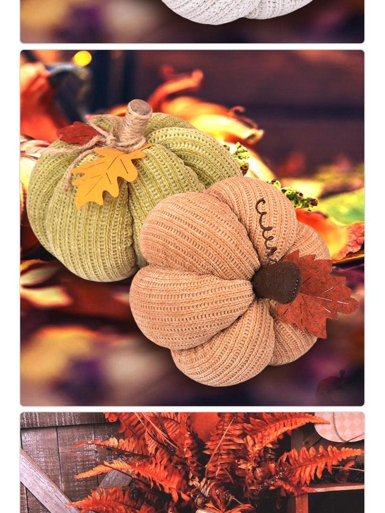 Ornamento Zucca Artigianale 2025 per Decorazioni del Giorno del Ringraziamento e della Festa del Raccolto
