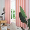 2pcs Set Polyester Curtains Mildew Proof Lightproof Curtain Bedroom Living Room Pink 229*229cm