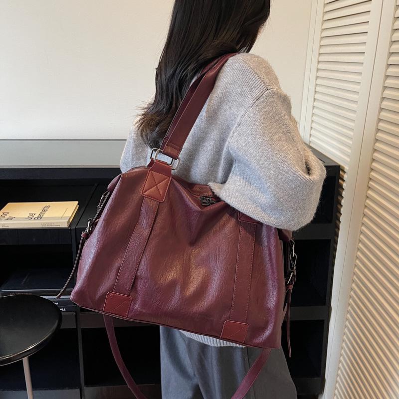 Autumn/Winter Large Capacity Solid Color Versatile Crossbody Travel Bag