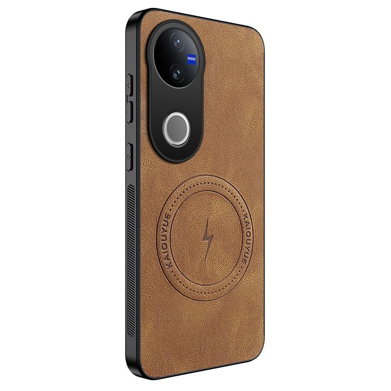 Sheepskin Vintage Magnetic Leather Soft Case For VIVO V50 V60 Lite For Vivo X300 Pro Silicone Bumper Matte Phone Cover V50 Lite