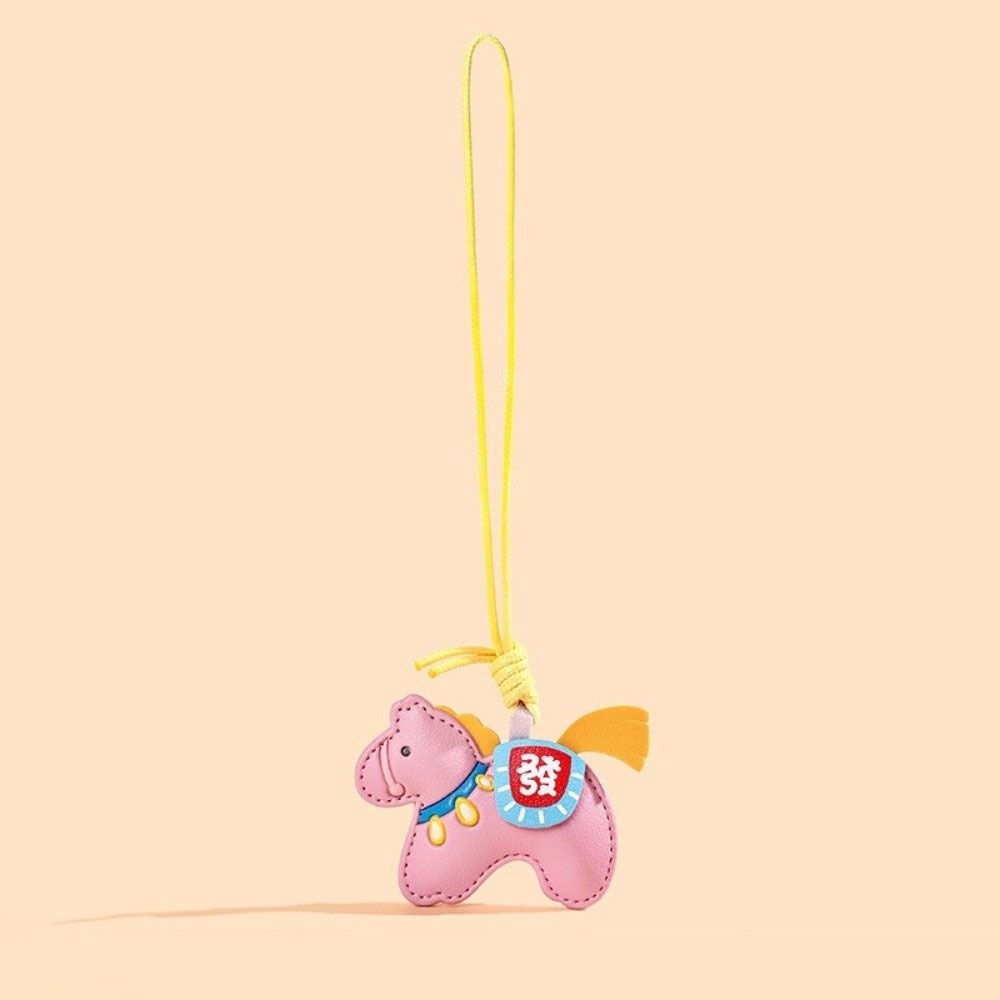 Leather Horse Pendant 2026 Year of Horse Chinese New Year Gift Birthday Gift