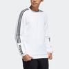 adidas Neo Men's White 3-Stripes Long Sleeve Sweatshirt H45561
